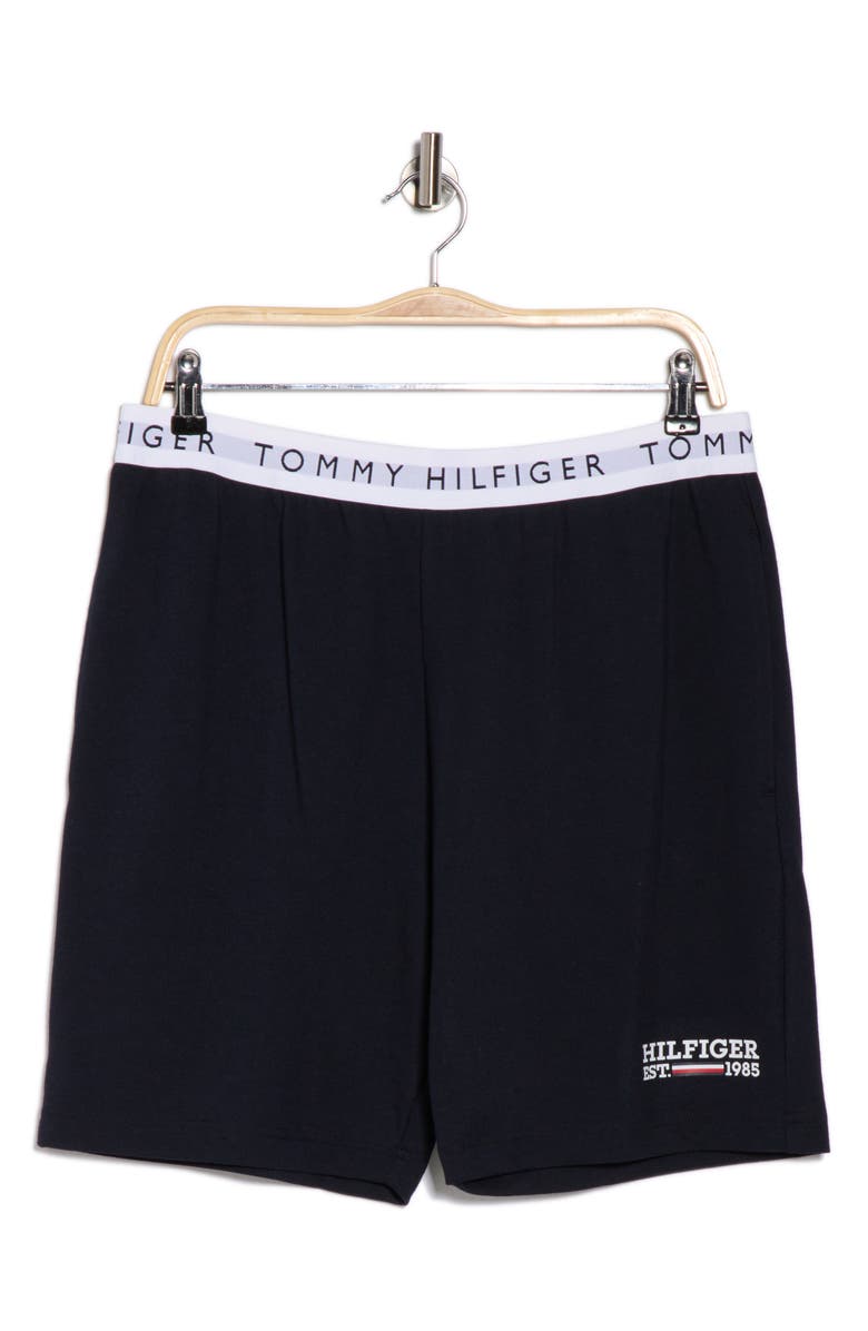 Tommy Hilfiger Piqué Lounge Shorts, Alternate, color, Navy