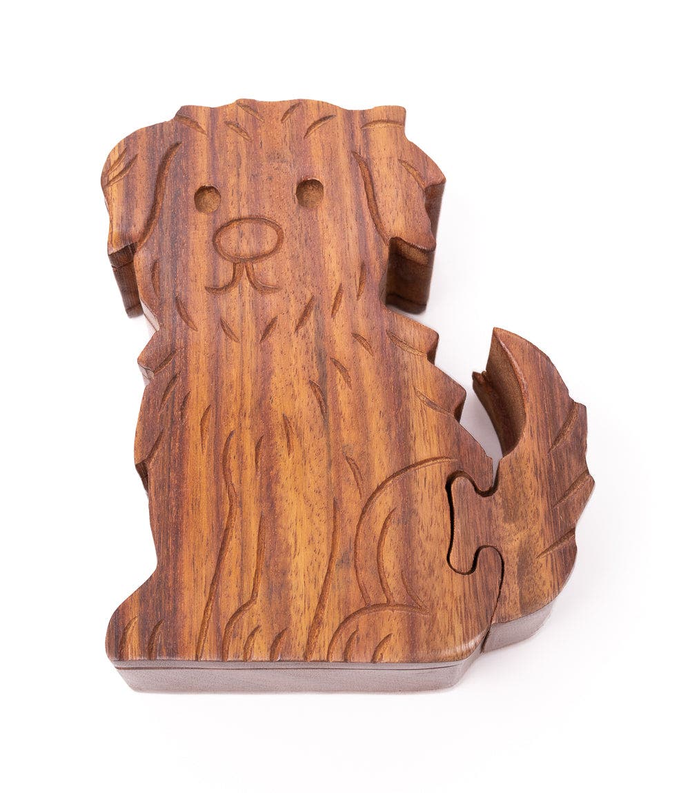 Matr Boomie Dog Puzzle Box Handcrafted Sheesham Wood | Nordstrom