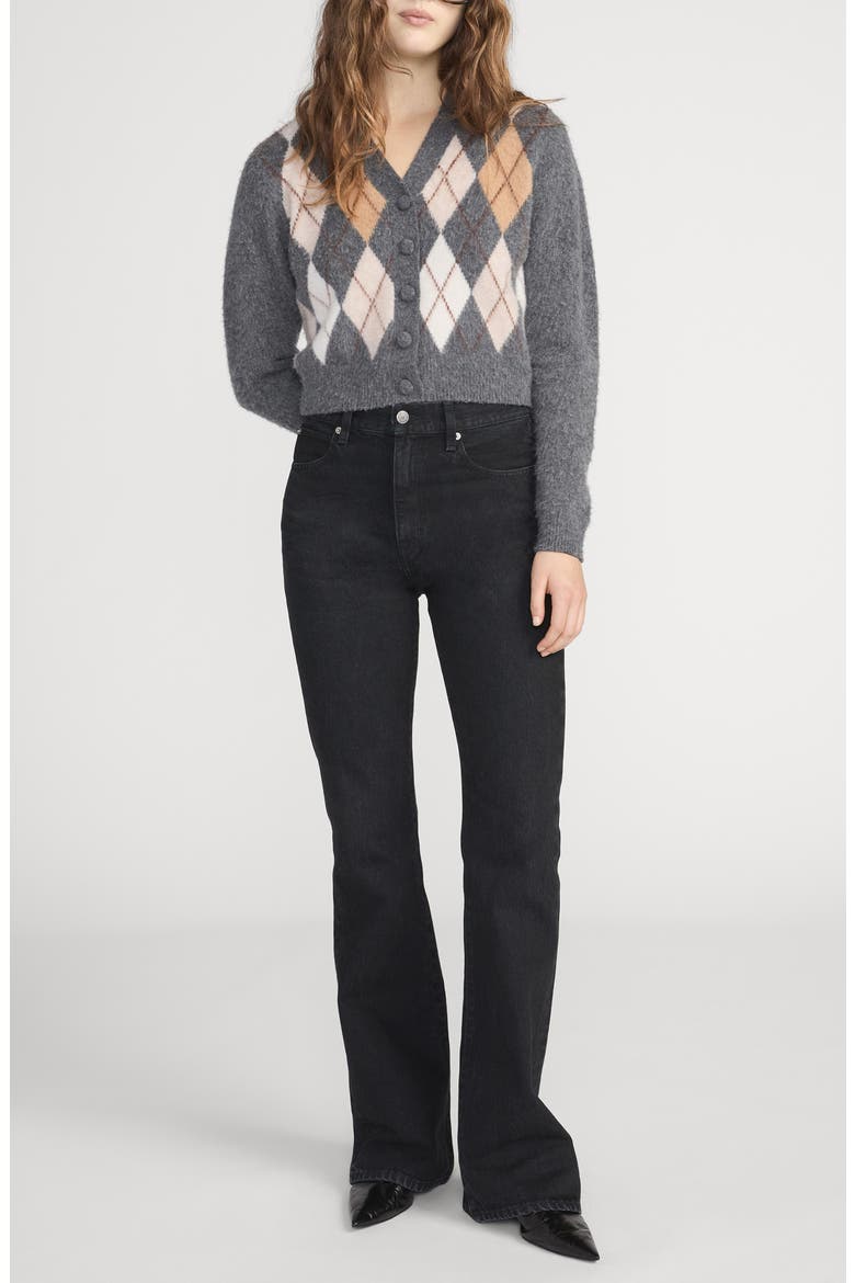 The Brushed Extrafine Merino Wool & Cashmere Cardigan, Alternate, color, GREY MULTI
