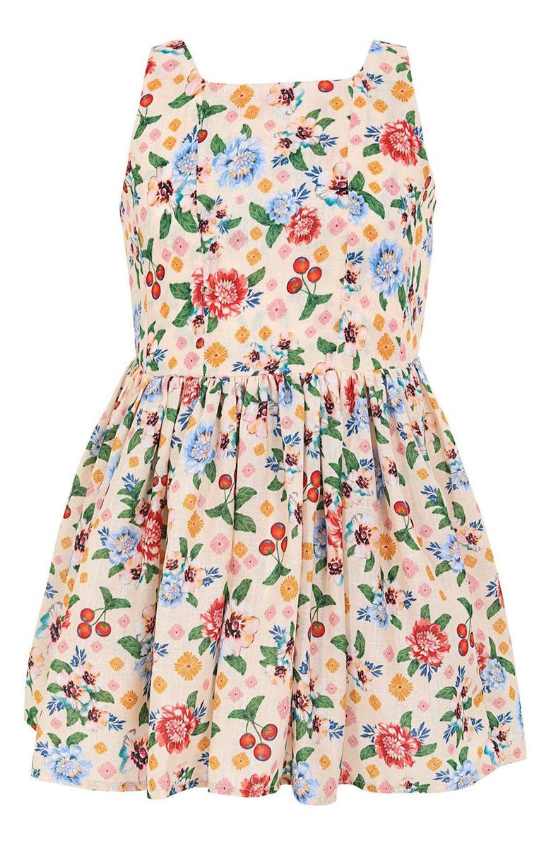 Agua Bendita Kids' Basket Cover-Up Dress, Alternate, color, White Multi