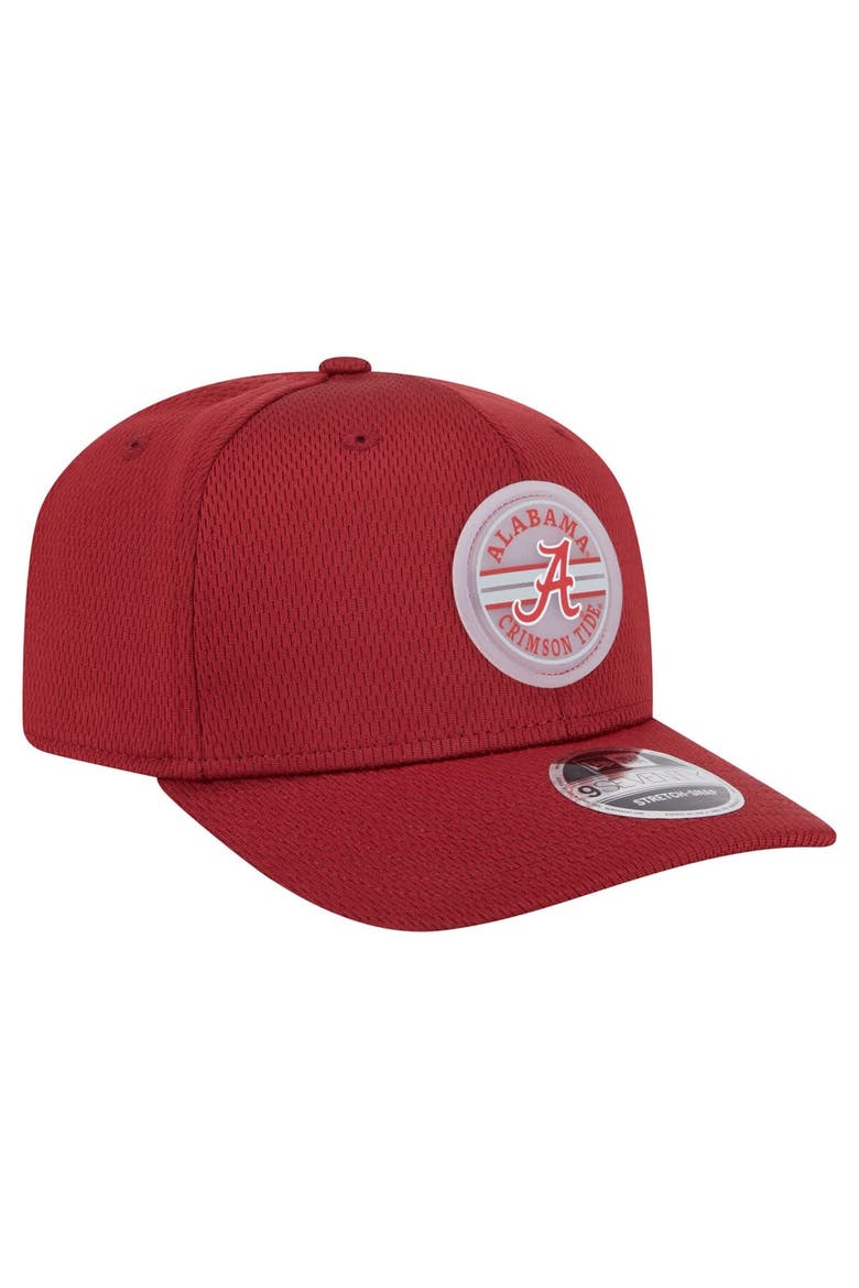 Men's New Era Crimson Alabama Crimson Tide Patched 9SEVENTY Stretch-Snap Adjustable Hat, Alternate, color, Crimson
