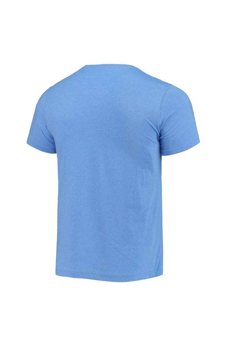 HOMEFIELD Men's Homefield Heathered Blue Tulane Green Wave Vintage Pelican T-Shirt, Alternate, color, 