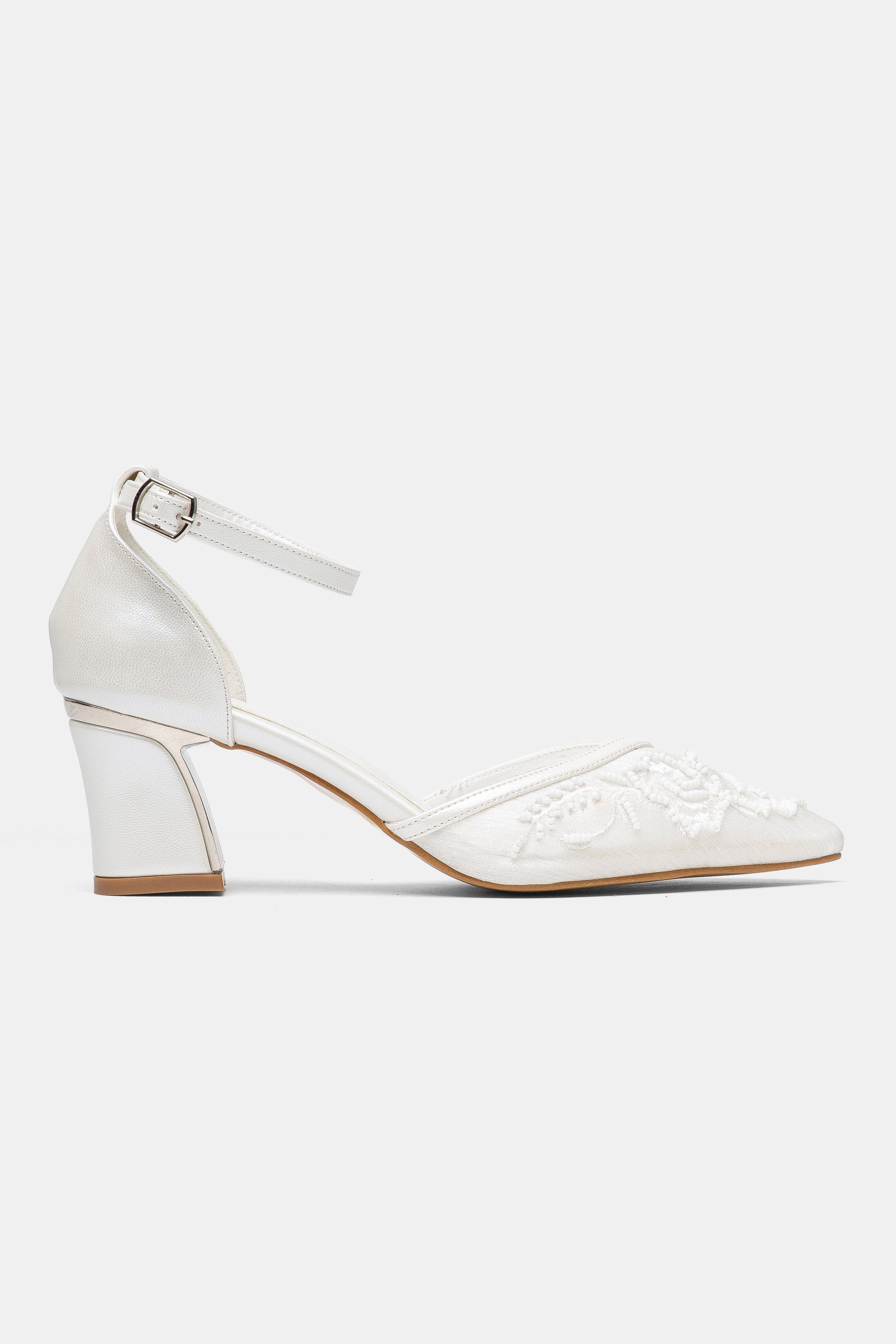 Viona Lace Bridal Pump, Alternate, color, Ivory