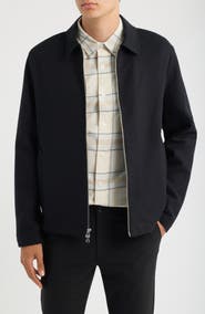 Vince Cotton Blend Zip Jacket