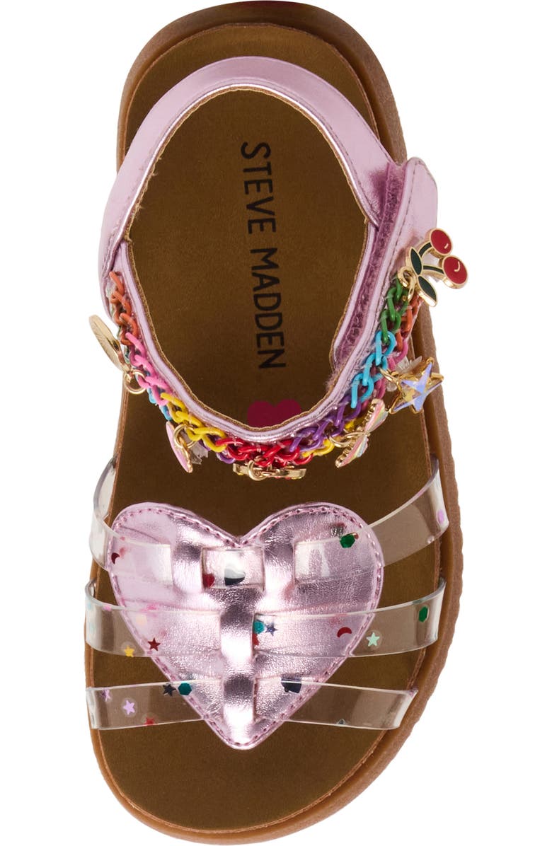 Steve Madden Kids' Comet Sandal, Alternate, color, Pink/ Clear Multi