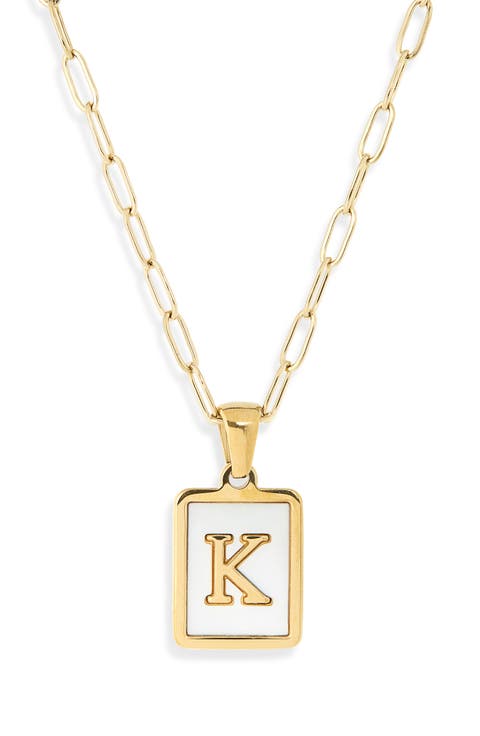 Ocean Drive Initial Pendant Necklace