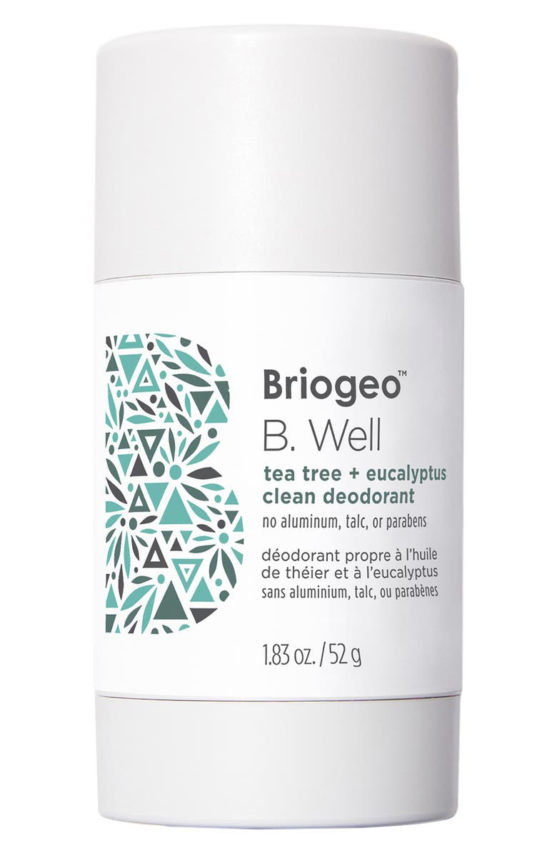 Briogeo B. Well Tea Tree + Eucalyptus Clean Deodorant, Main, color, 