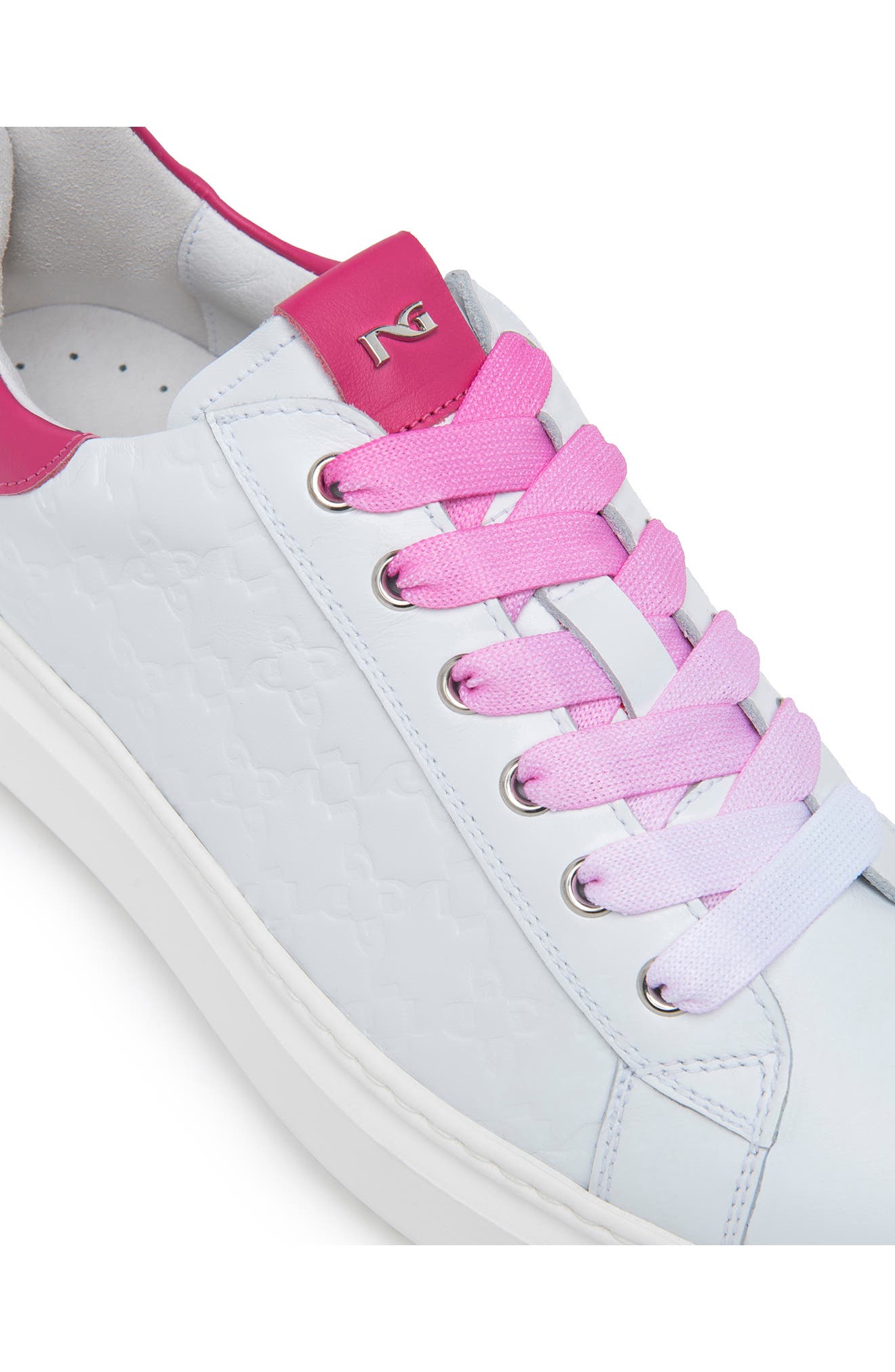 NeroGiardini Embossed Skate Sneaker, Alternate, color, 