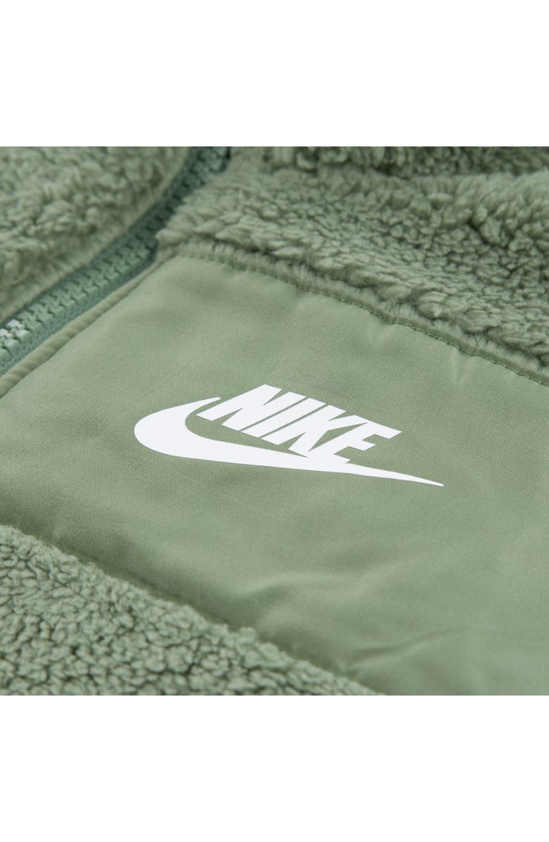 Nike Kids' Club High Pile Fleece Vest, Long Sleeve T-Shirt & Pants Set, Alternate, color, Oil Green