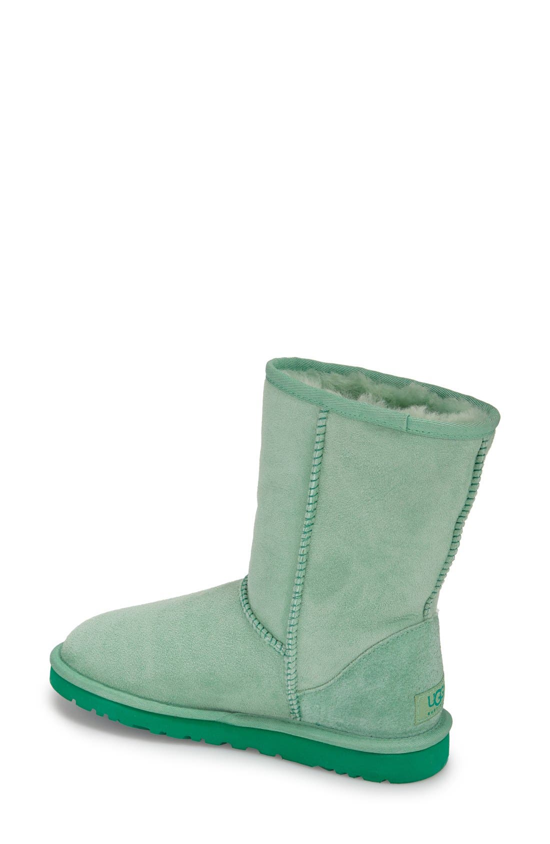 'Classic Short' Boot, Alternate, color, GREEN GLASS SUEDE