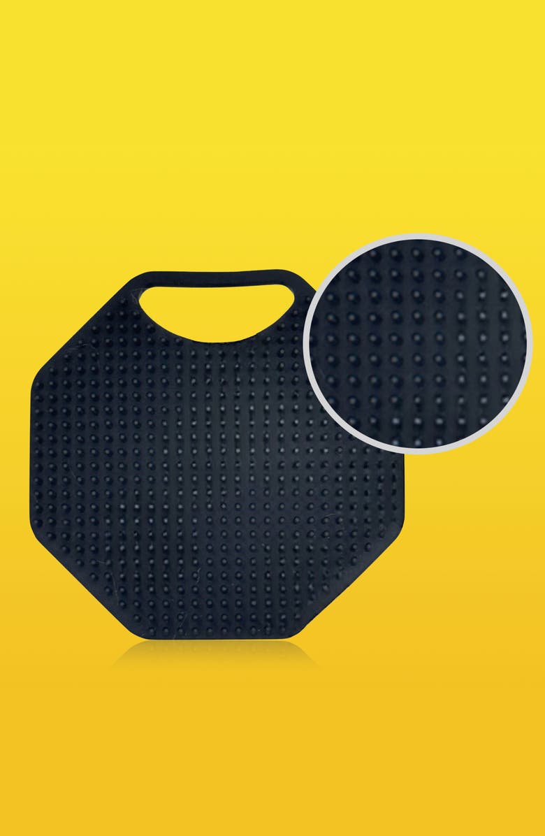 Cleverman Men's Face Scrubber, Silicone Cleansing Brush & Soft Massager, All Skin Types, Alternate, color, Black