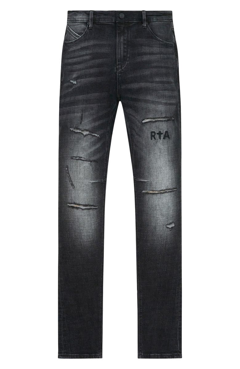 RtA Bryant Skinny Jeans, Main, color, Distressed Grey