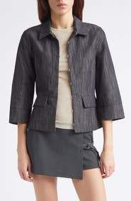 Paloma Wool Valeva Organic Cotton & Linen Denim Jacket