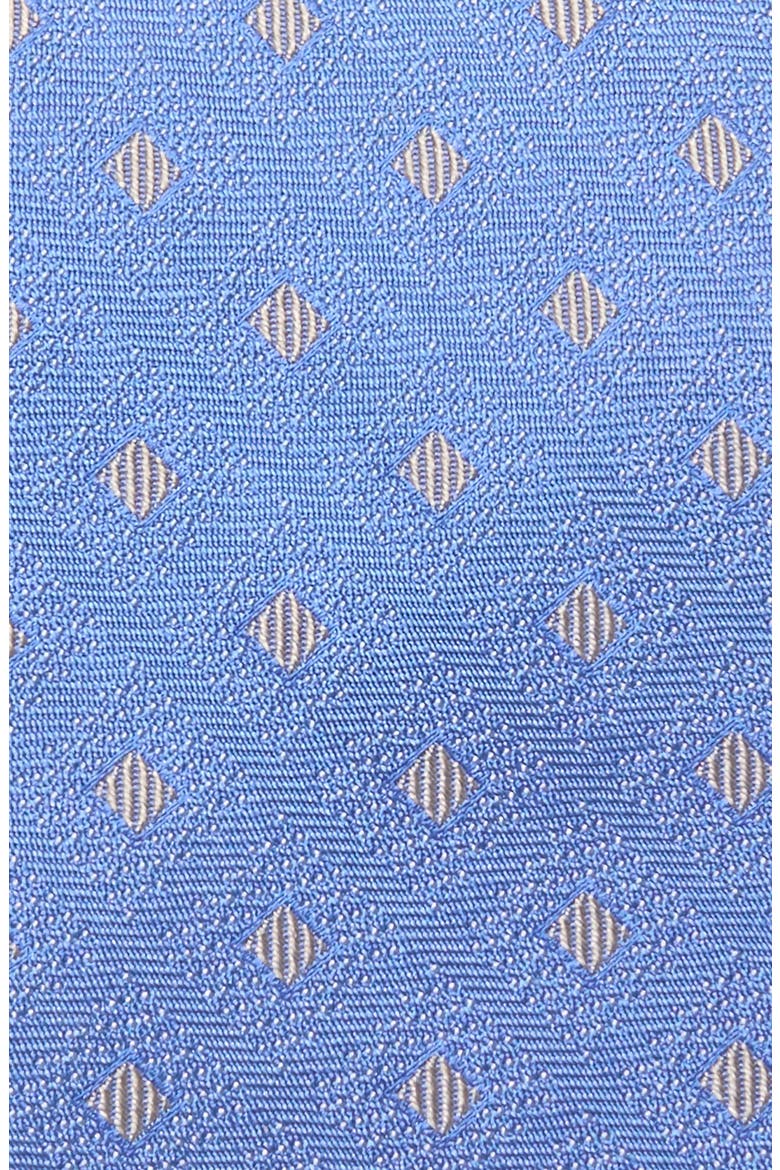Calabra Neat Geometric Jacquard Silk Tie, Alternate, color, INDIGO