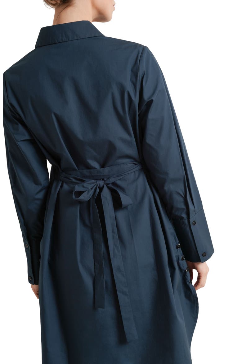 Weekday Maternity & Nursing Button-Down Shirtdress, Alternate, color, Dark Teal