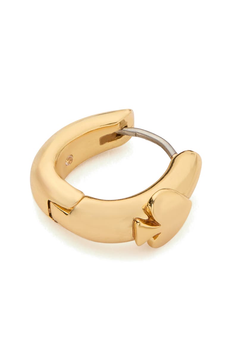 Kate Spade New York so spade huggie hoop earrings, Alternate, color, Gold