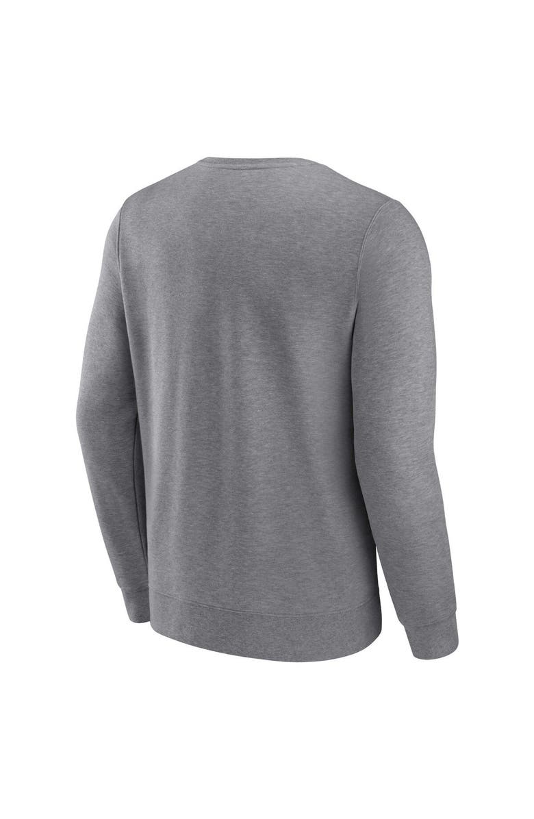 FANATICS Men's Fanatics Branded Heather Gray Seattle Mariners Simplicity Pullover Sweatshirt, Alternate, color, Heather Gray