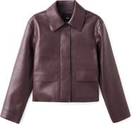 MANGO Sabina Faux Leather Jacket