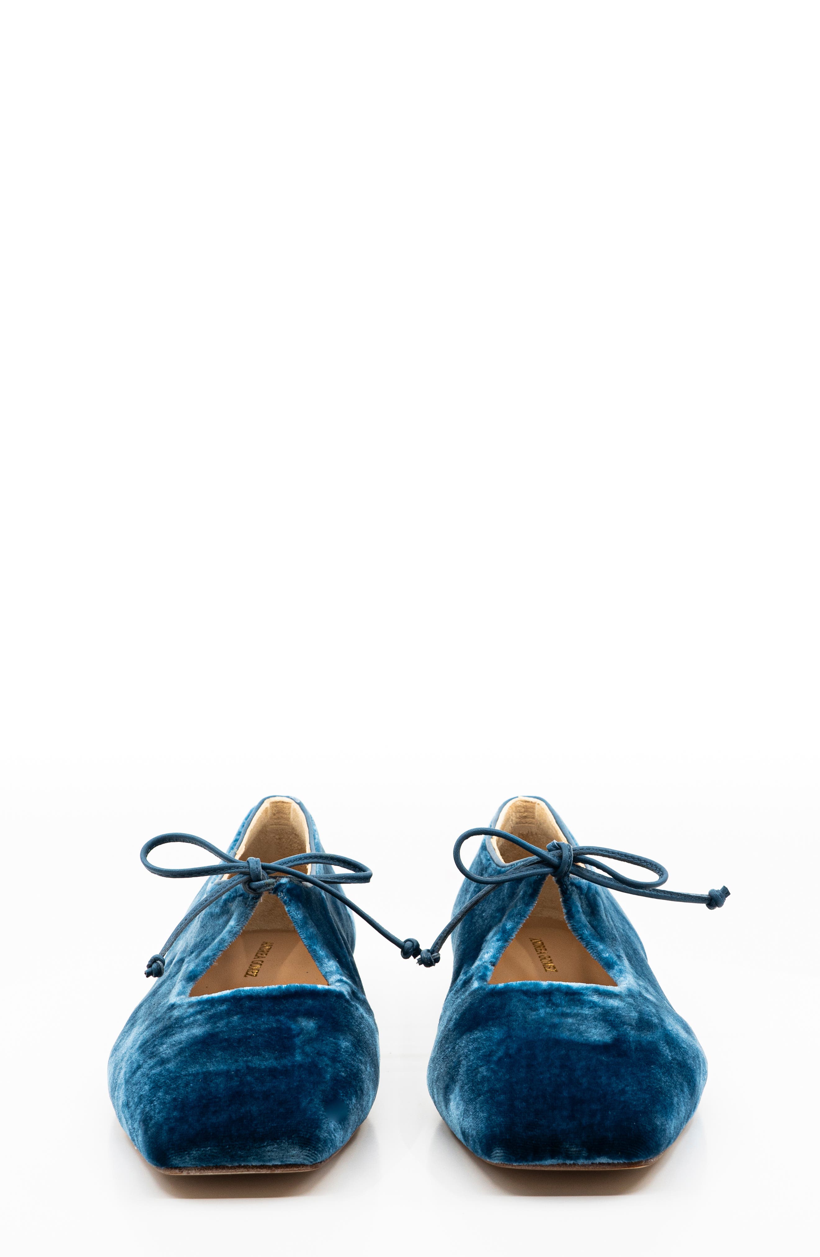 Andrea Gomez Amelia Velvet Ballet Flat, Alternate, color, Blue