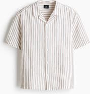 H&M Relaxed Fit Linen-blend Resort Shirt
