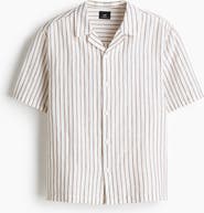 H&M Relaxed Fit Linen-blend Resort Shirt