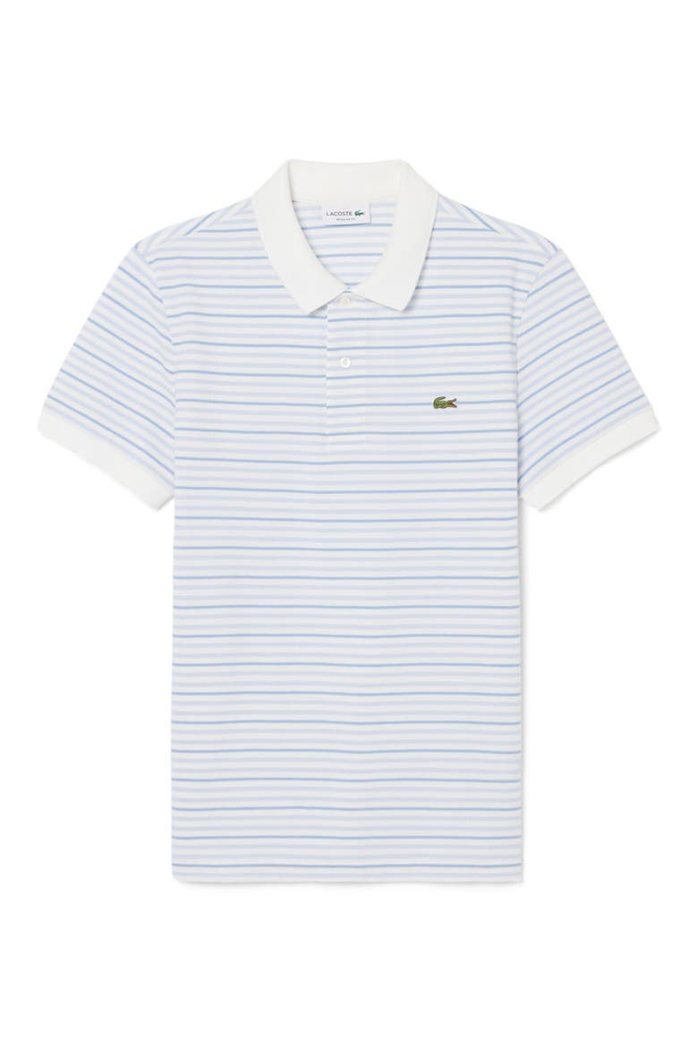 Essentials Regular Fit Cotton Piqué Polo, Alternate, color, PHOENIX BLUE/ FLOUR