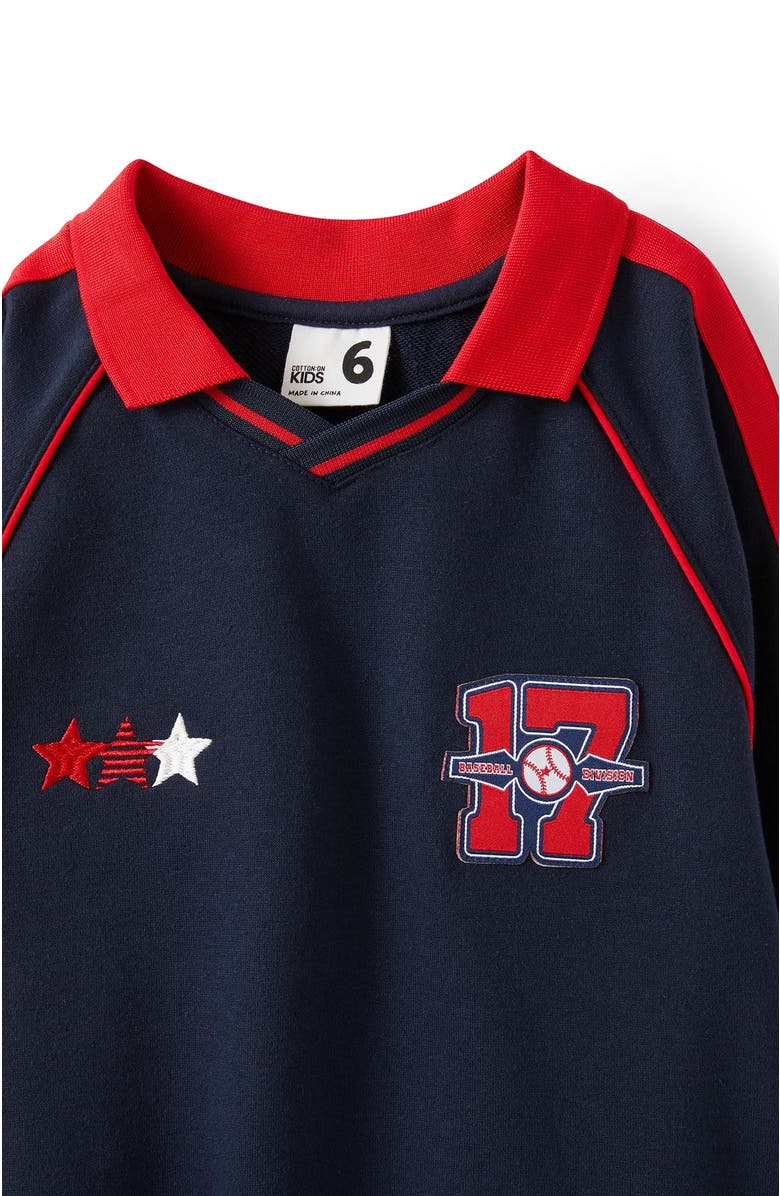 Cotton On Kids Kid's Polo Collar Fleece Top, Alternate, color, 