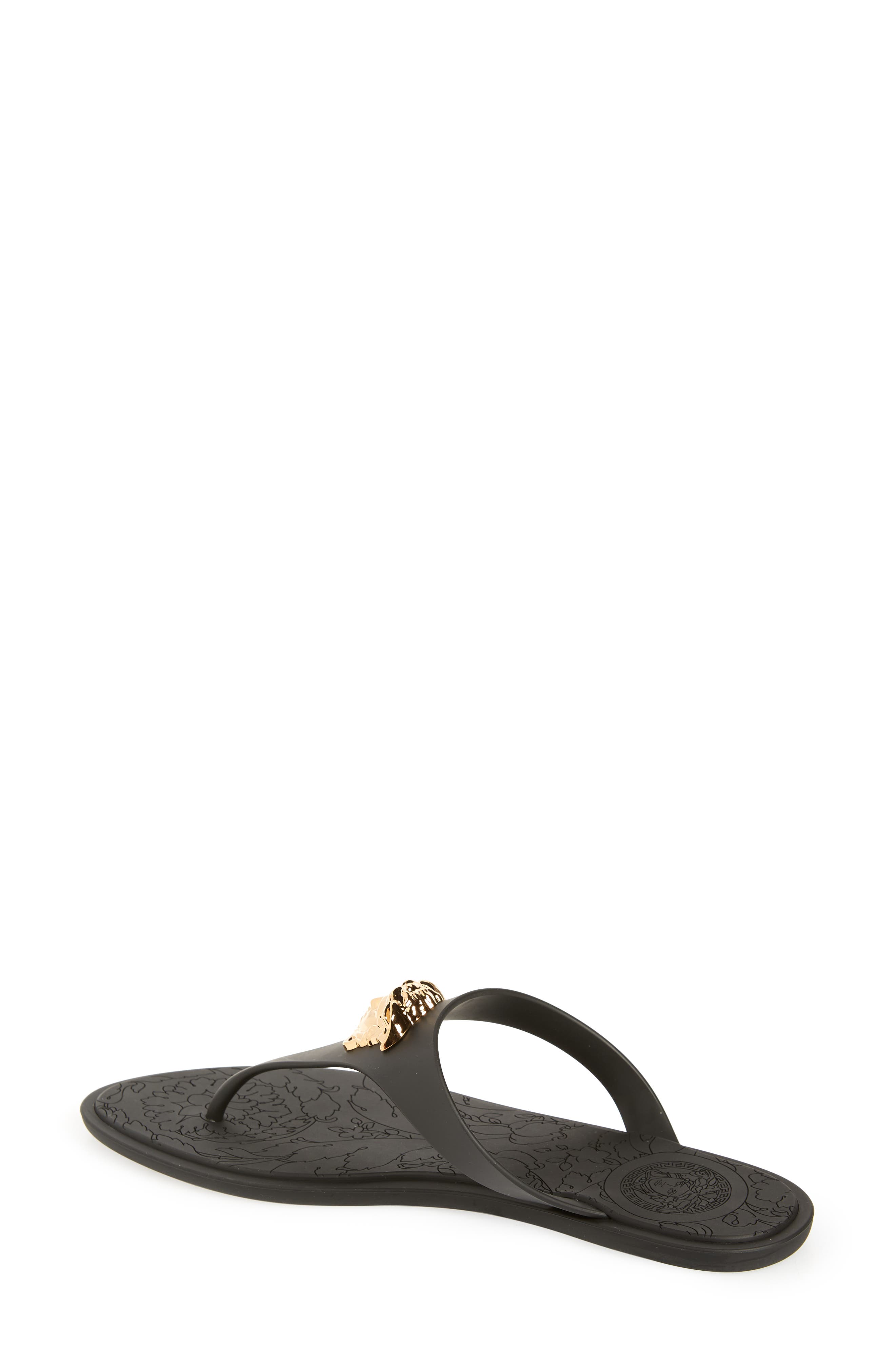 Versace Medusa Flip Flop, Alternate, color, 