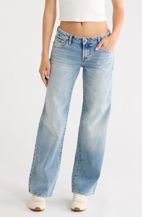 Zoe Low Rise Wide Leg Girlfriend Jeans