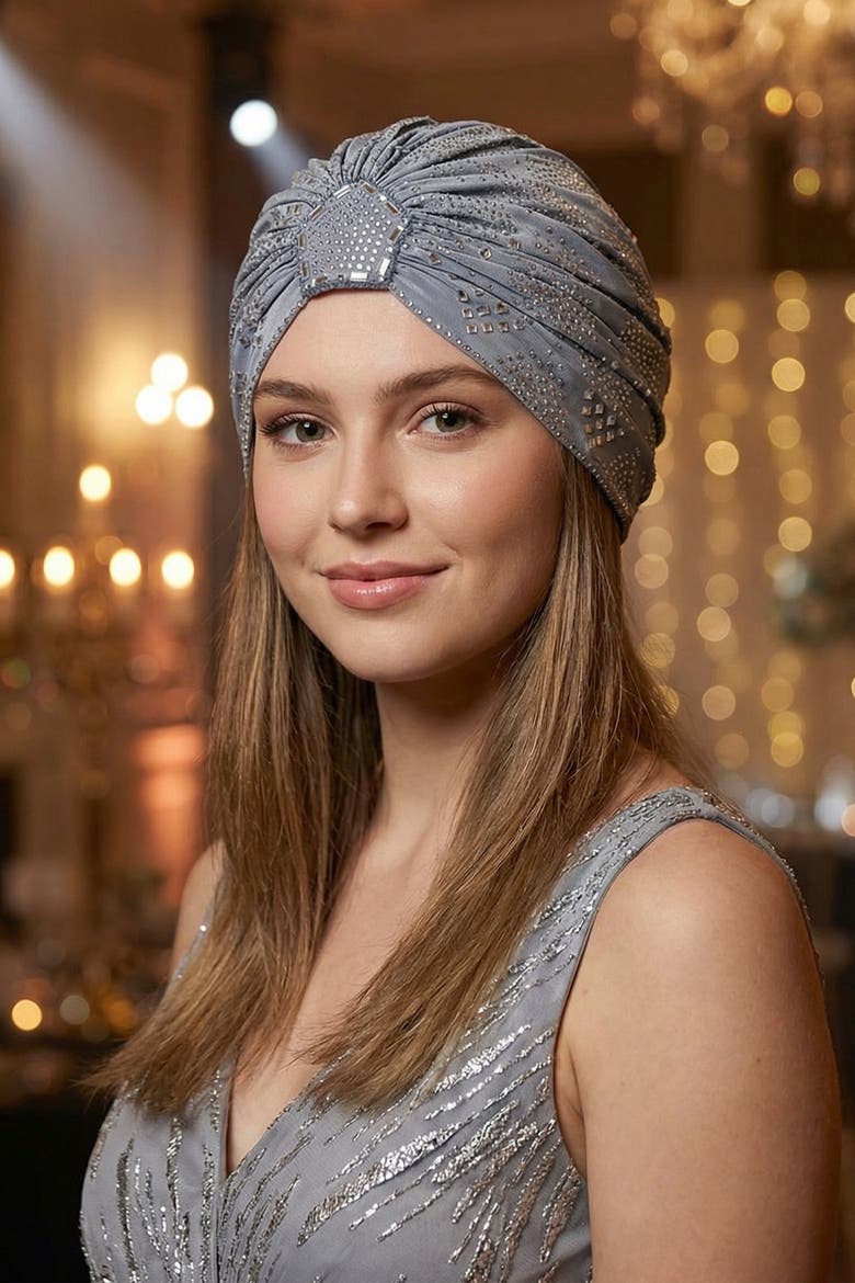 Blue Mirage Silver Crystal Headwrap, Alternate, color, Silver