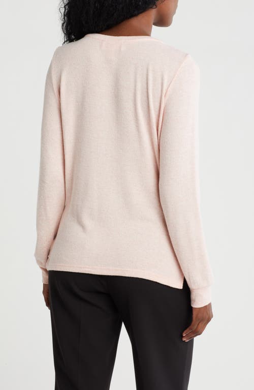 By Design Mavis Zip Pocket Pullover In Pink