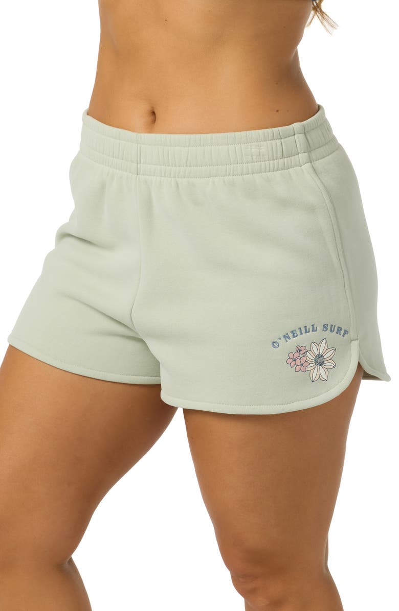 O'Neill Petal Fleece Shorts, Alternate, color, Desert Sage
