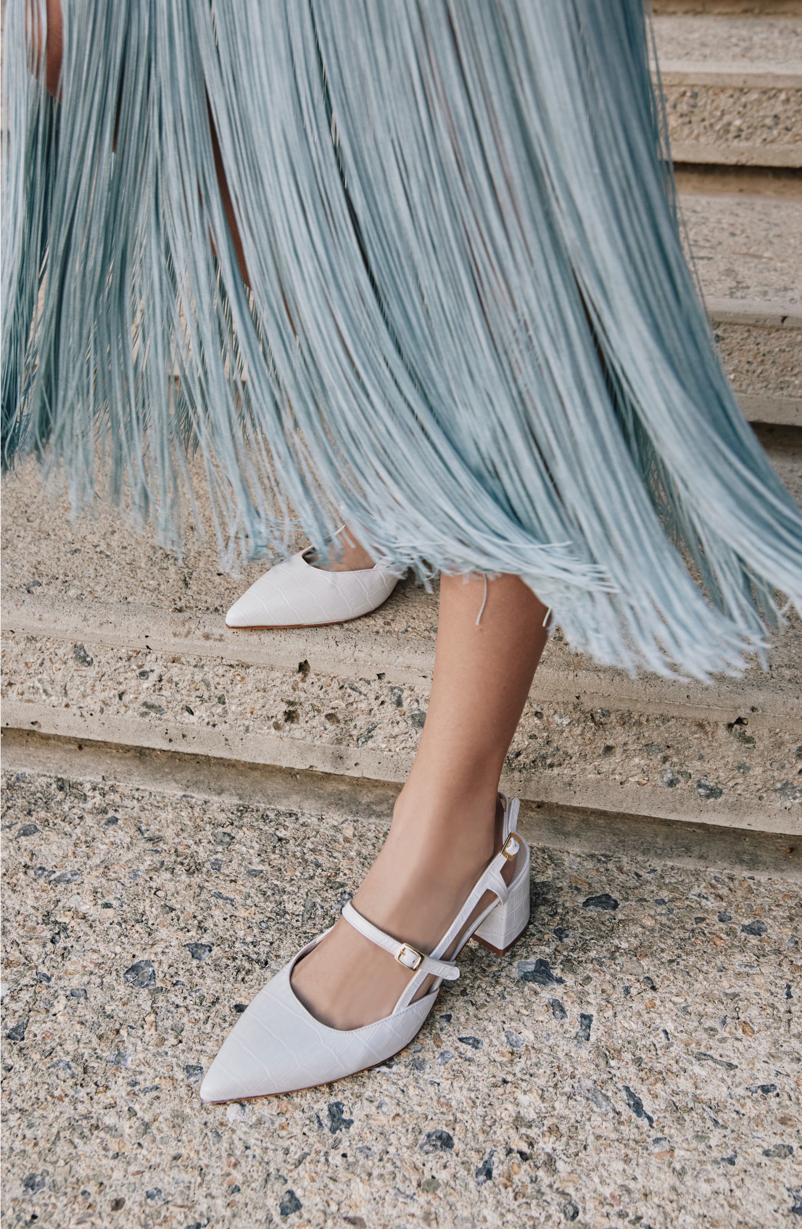 Andrea Gomez Iman Slingback, Alternate, color, White