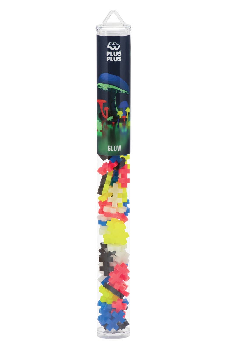 Plus-Plus USA Glow Mix 70-Piece Tube, Alternate, color, Multi