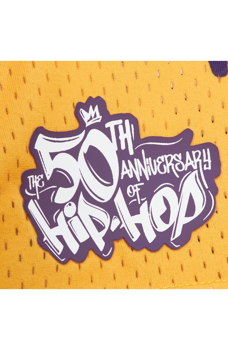 Mitchell & Ness Men's Mitchell & Ness x Tats Cru Gold Los Angeles Lakers Hardwood Classics Fashion Jersey, Alternate, color, Gold