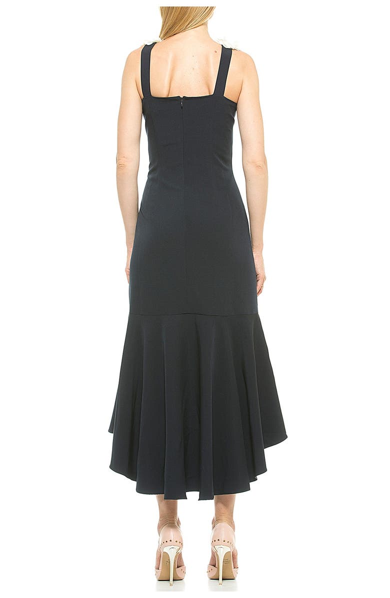 Alexia Admor Veronia Embellished Flower Strap High/Low Dress, Main, color,