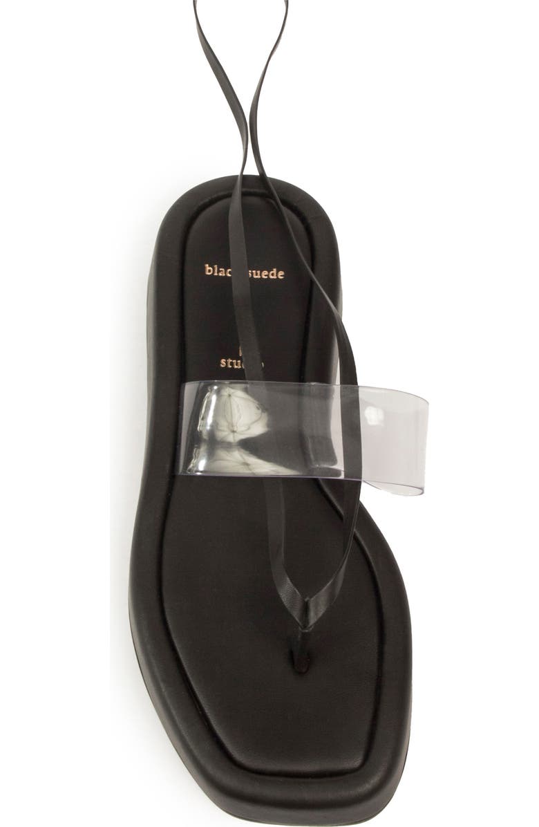 BLACK SUEDE STUDIO Flatform Ankle Strap Sandal, Alternate, color,