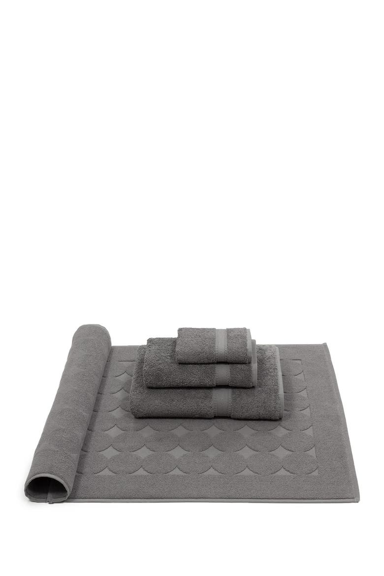 Sinemis Terry 4-Piece Towel Set - Dark Grey, Alternate, color, DARK GREY