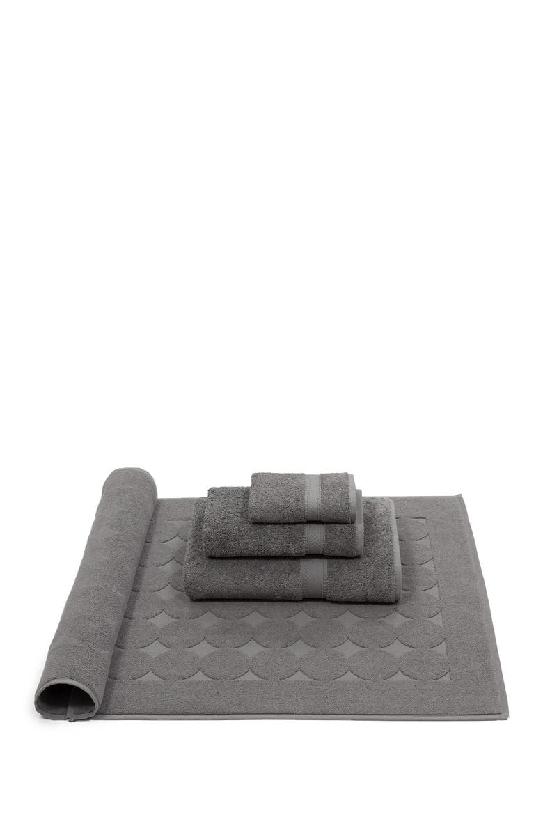 Linum Home Textiles Sinemis Terry 4-Piece Towel Set - Dark Grey, Alternate, color, Dark Grey