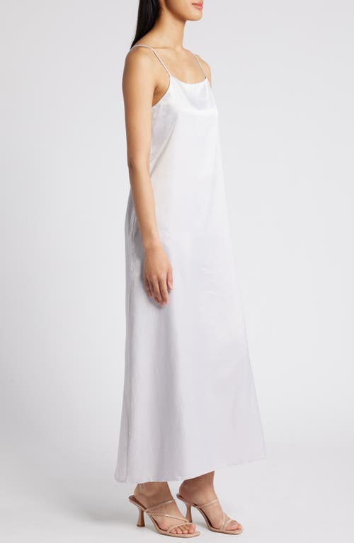 Melloday Crinkled Satin Slipdress