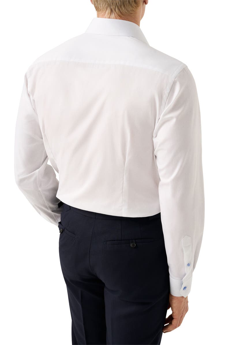 Eton Contemporary Fit Cotton Dress Shirt, Alternate, color, White