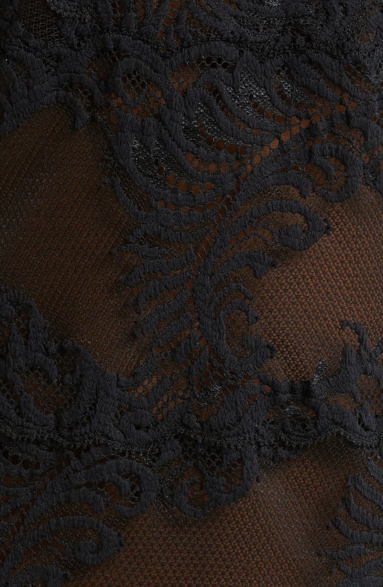 Natori Amara Lace Chemise, Alternate, color, Black