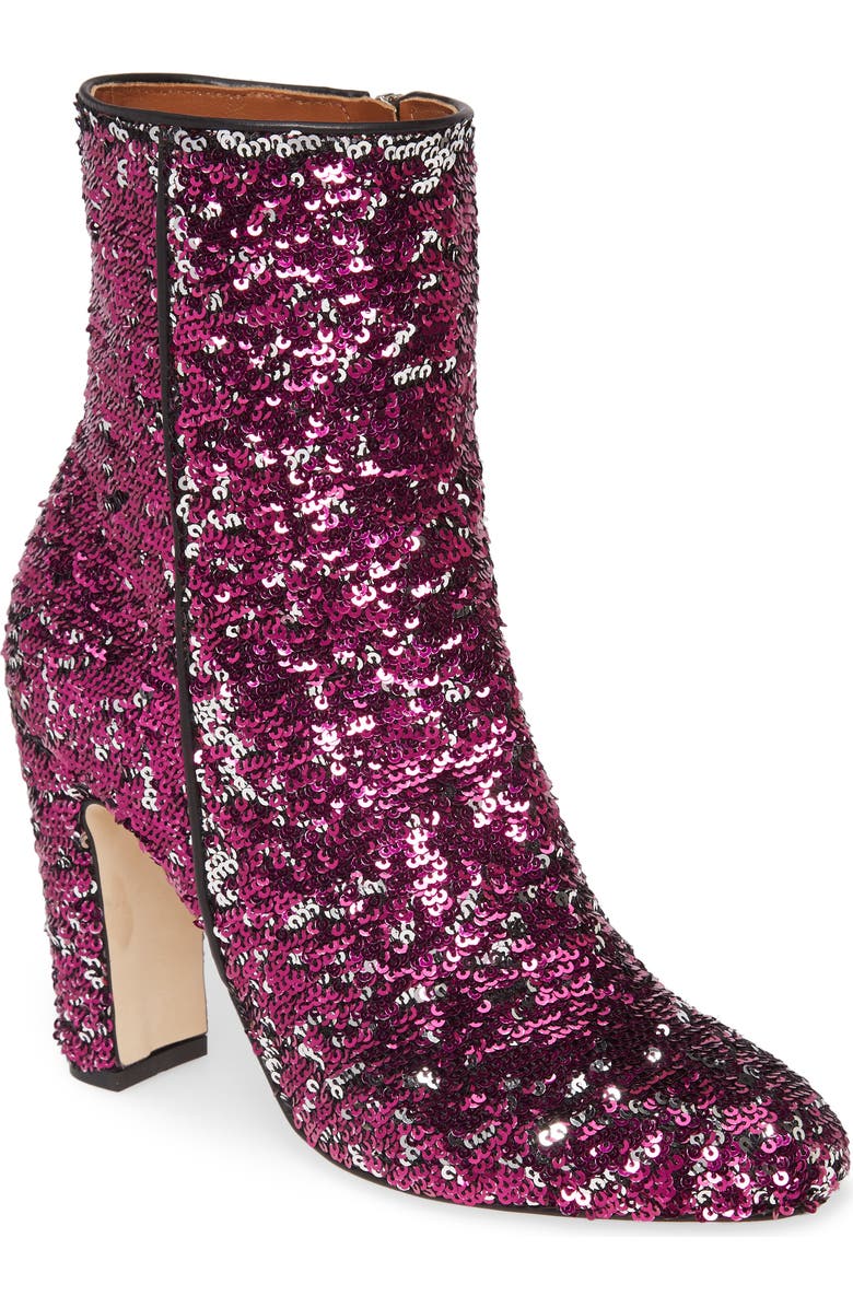 Paris Texas Reversible Sequin Bootie, Main, color,