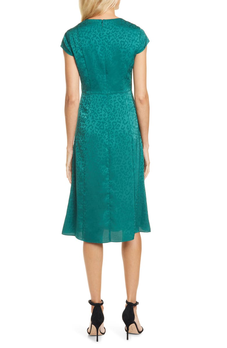 Ted Baker London Leopard Jacquard Dress, Alternate, color,