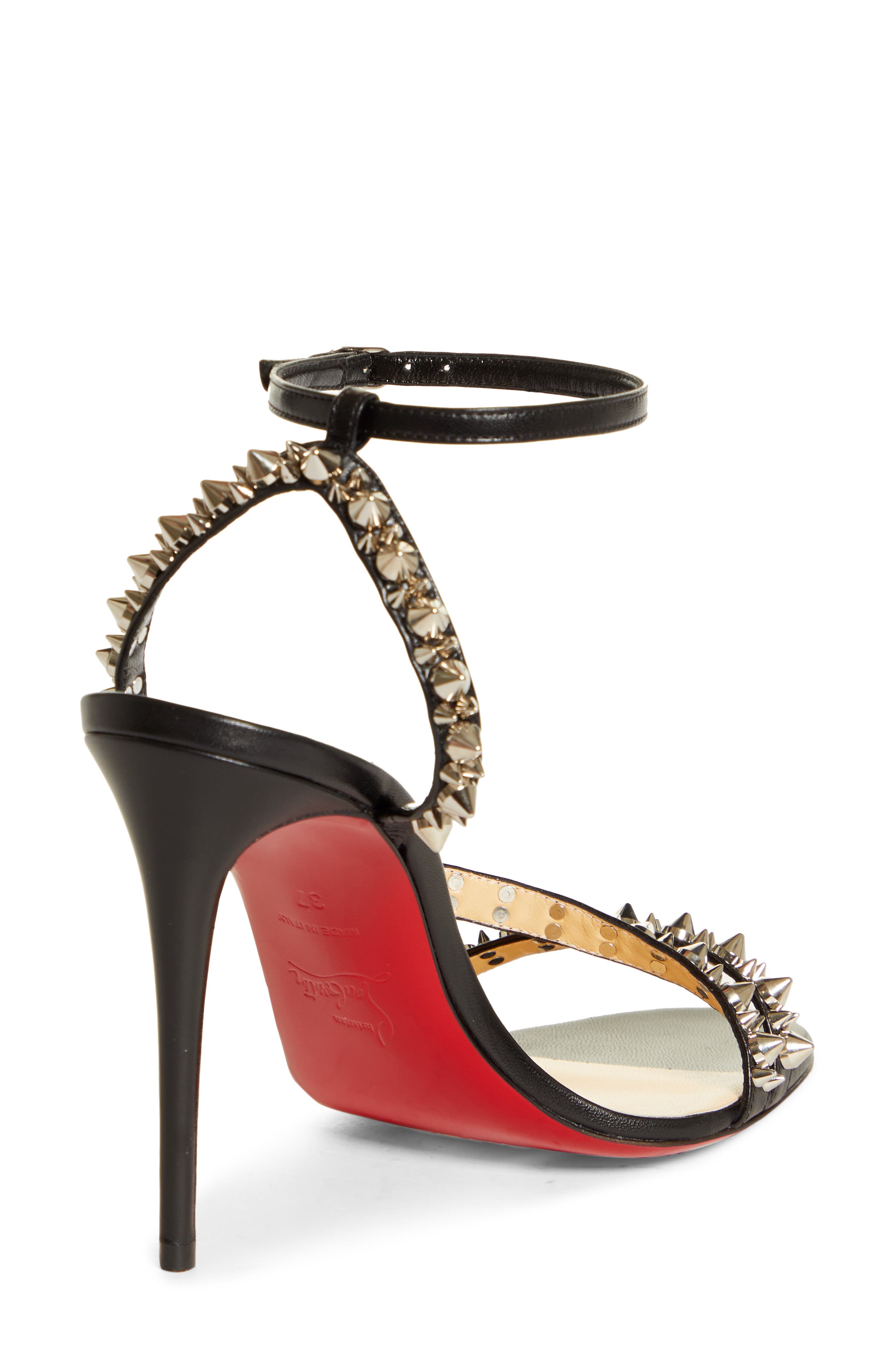Christian Louboutin Mafaldina Spikes Sandal, Alternate, color, 