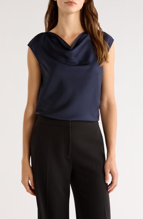 Cowl Neck Sleeveless Top