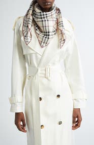 Burberry Check Silk Twill Scarf Scarf