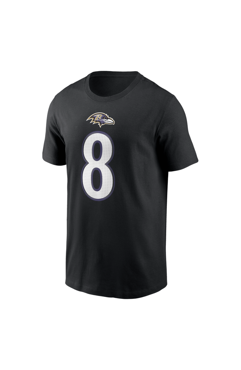 Nike Men's Nike Lamar Jackson Black Baltimore Ravens Name & Number T-Shirt, Alternate, color, Black