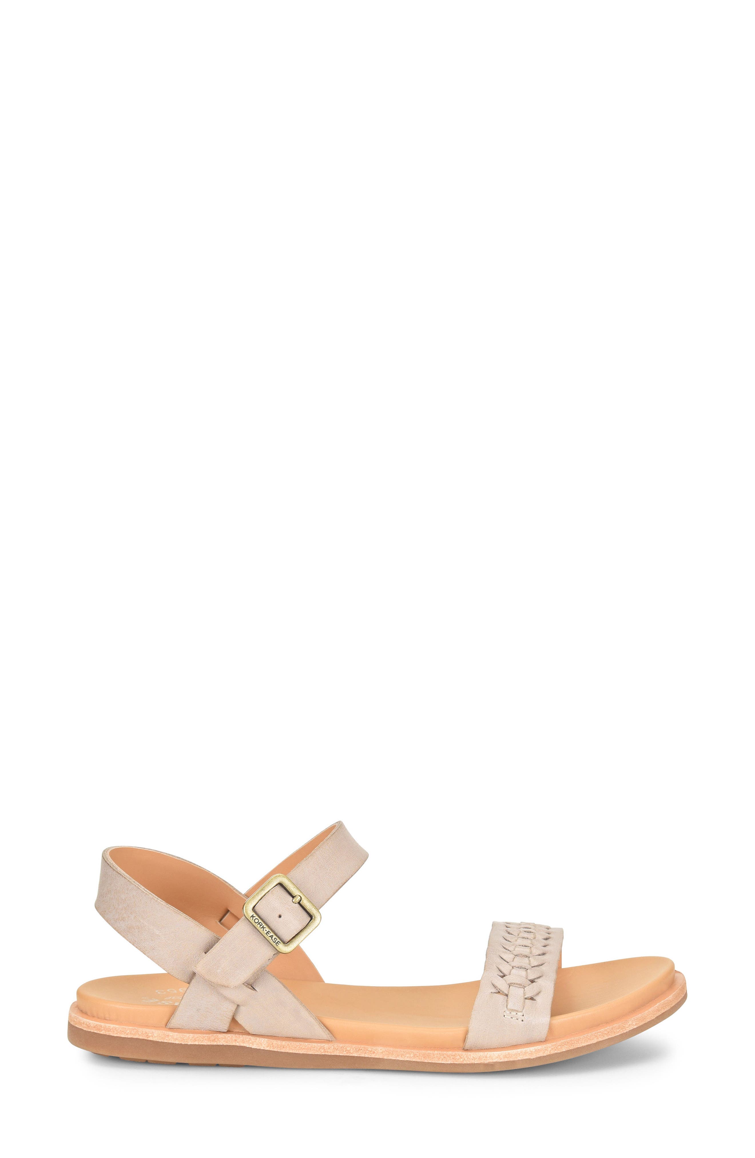 Yucca Braid Sandal, Alternate, color, GREY LEATHER