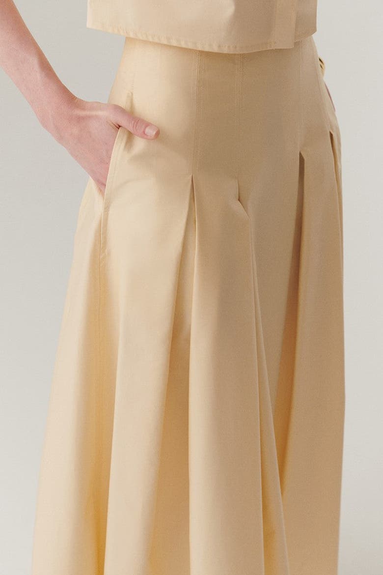 Hadley Midi Skirt, Alternate, color, YELLOW